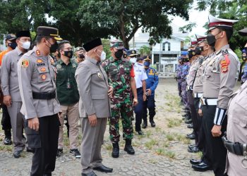 Kapolres Lampung Selatan Menghadiri Apel Gelar Pasukan Operasi Ketupat Krakatau 2022